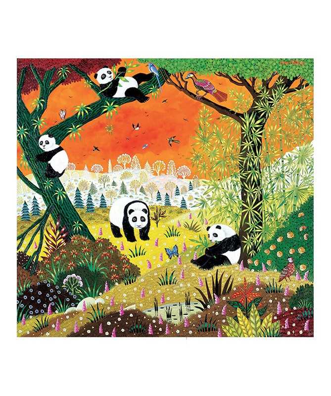 Puzzle en bois - Les pandas (250 pcs)
