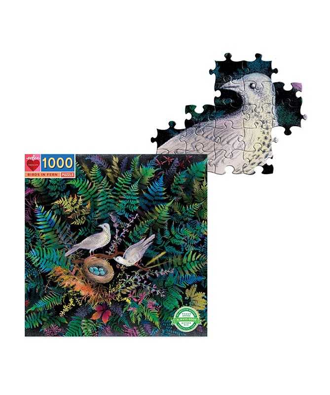 Puzzle - Birds in fern (1000 pcs)