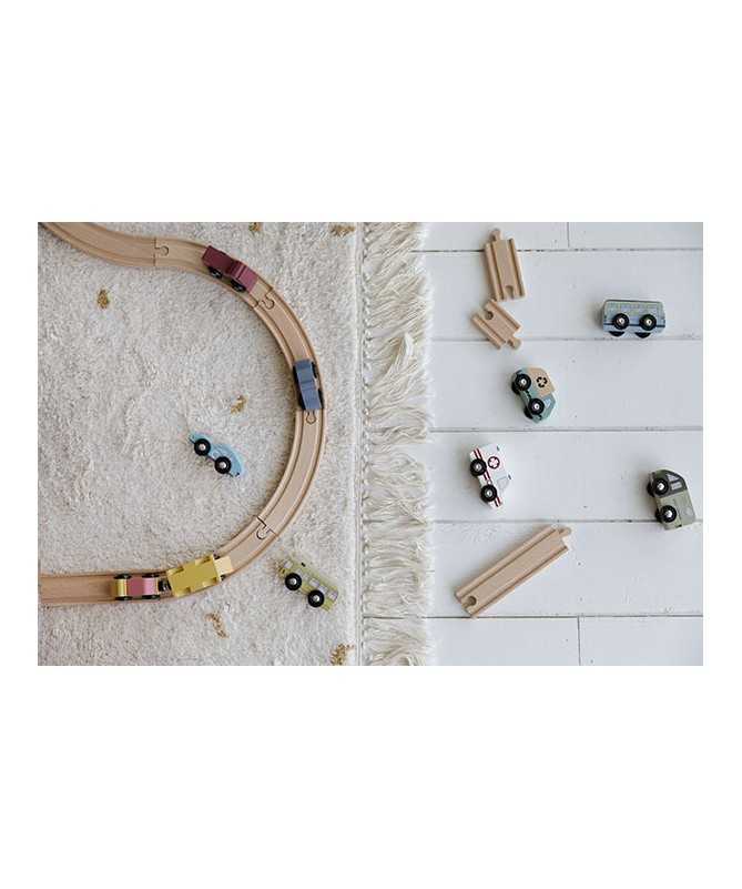 9 véhicules en bois pour circuit de train 9 véhicules en bois pour circuit de train