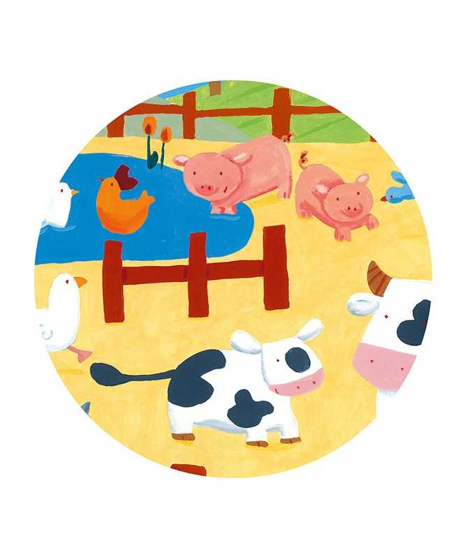 Puzzle - Les vaches à la ferme (24 pcs)