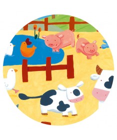 Puzzle - Les vaches à la ferme (24 pcs)