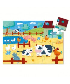 Puzzle - Les vaches à la ferme (24 pcs)