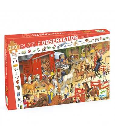 Puzzle observation - Équitation (200 pcs)