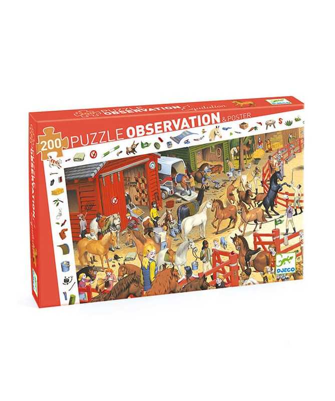 Puzzle observation - Équitation (200 pcs)