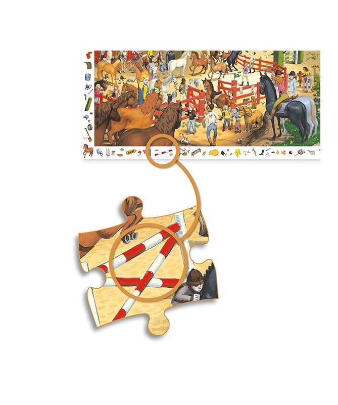 Puzzle observation - Équitation (200 pcs) Puzzle observation - Équitation (200 pcs)