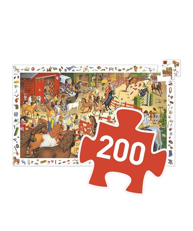 Puzzle observation - Équitation (200 pcs)