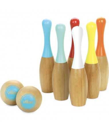 Quilles en bois vintage - Fabrication française