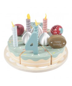 Gâteau d'anniversaire en bois - 26 pcs