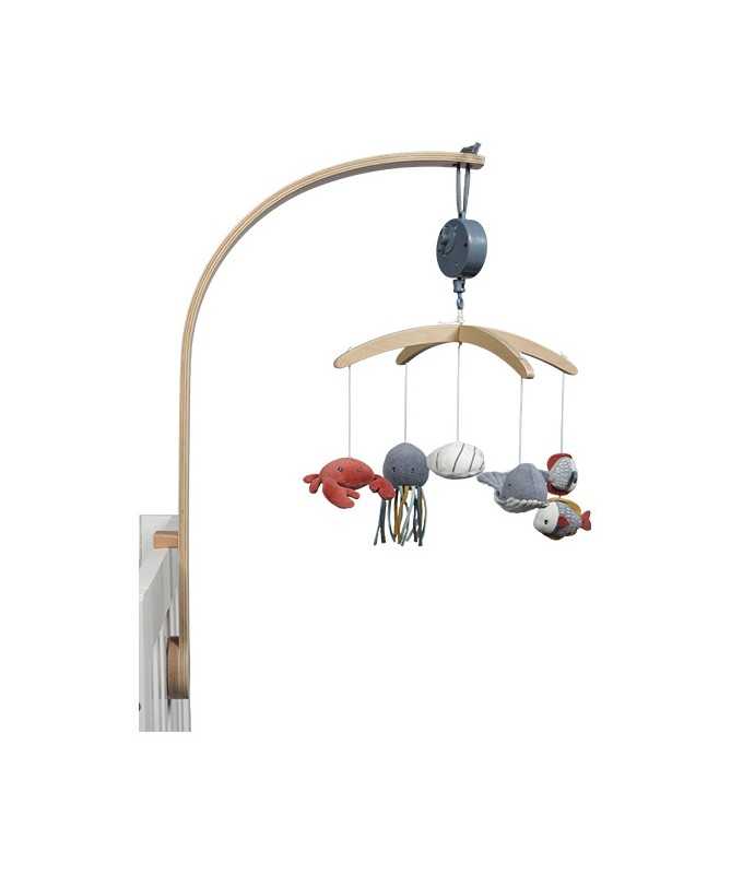 Mobile musical en bois - Ocean blue Mobile musical en bois - Ocean blue