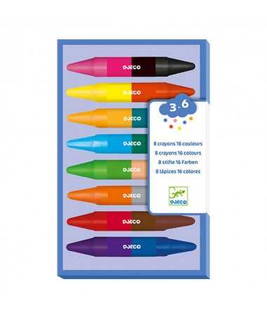 8 crayons de cire