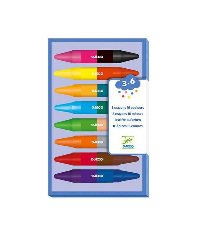 8 crayons de cire