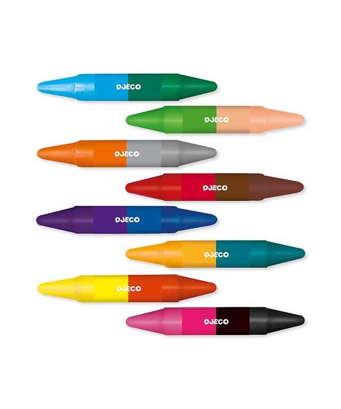 8 crayons de cire