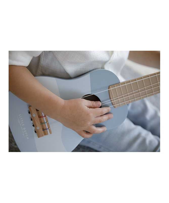 Guitare en bois - bleue Guitare en bois - bleue