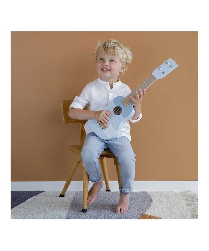 Guitare en bois - bleue Guitare en bois - bleue