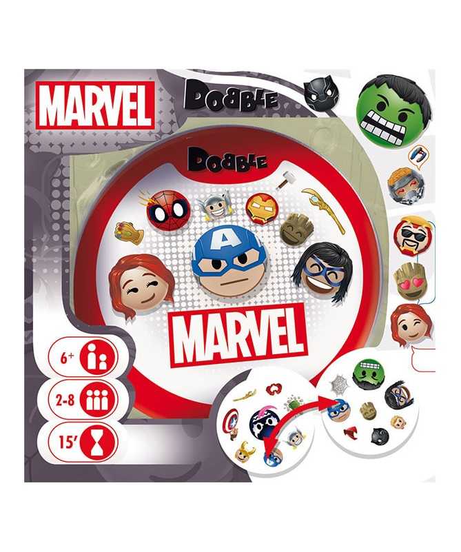 Dobble - Marvel Emoji - Dès 6 ans - Baraka Jeux