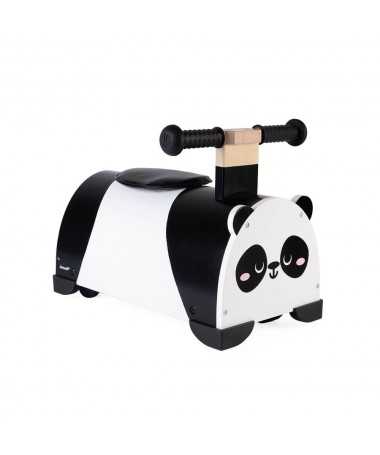 Porteur panda en bois