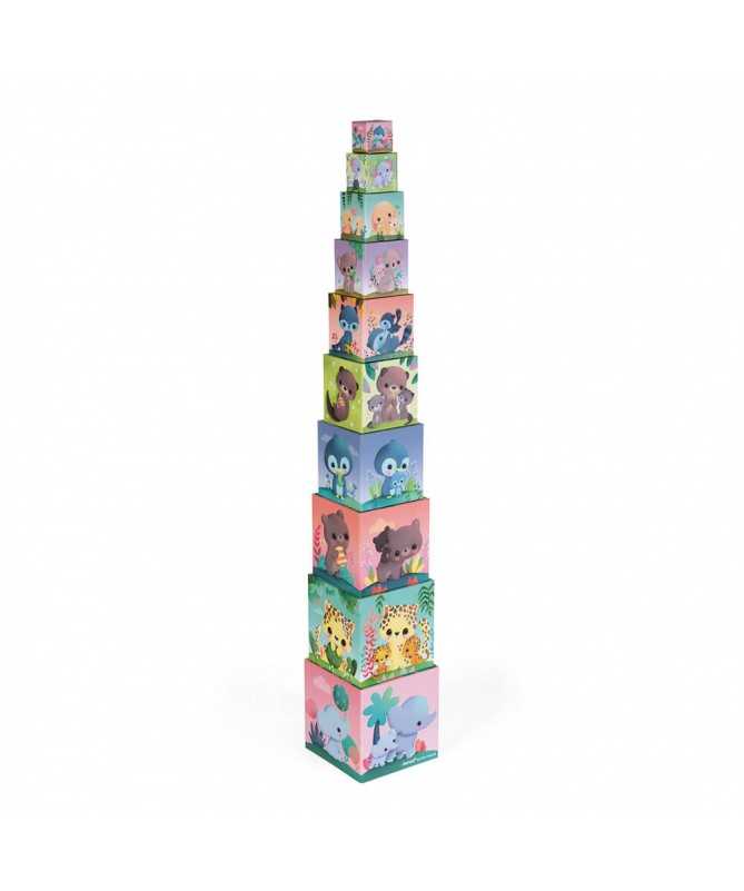 Pyramide à empiler - Les animaux trop mignons