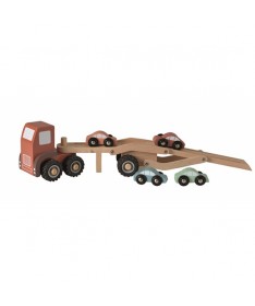 Camion porte voitures en bois