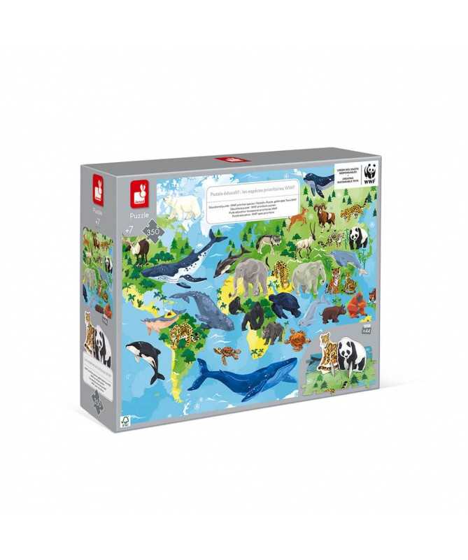 Puzzle éducatif - Espèces prioritaires WWF (350 pcs)