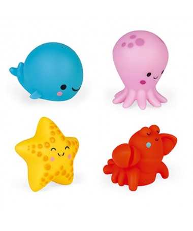 4 Gicleurs de bains - Les animaux de la mer
