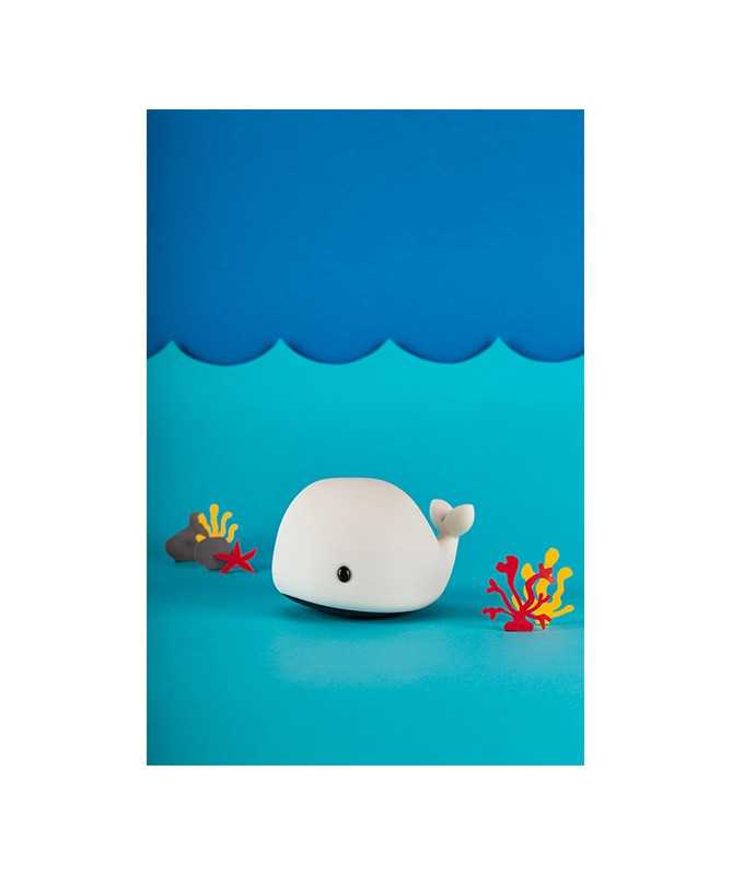 Veilleuse LED Baleine Rechargeable USB en Silicone