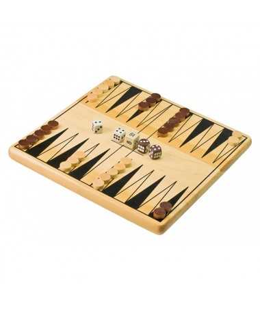 Coffret Backgammon en bois