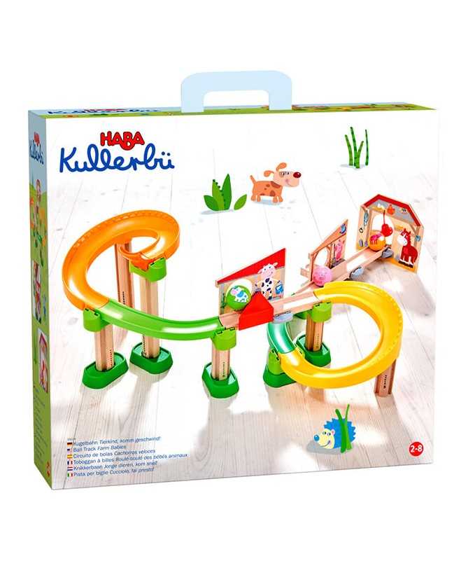 Kullerbu - Toboggan à billes - Bébé animaux - Jeux de construction - Baraka  Jeux