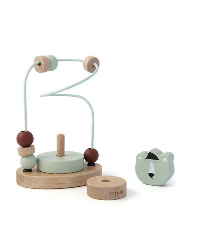 Circuit de perles en bois - Mr. Polar Bear - FSC Circuit de perles en bois - Mr. Polar Bear - FSC