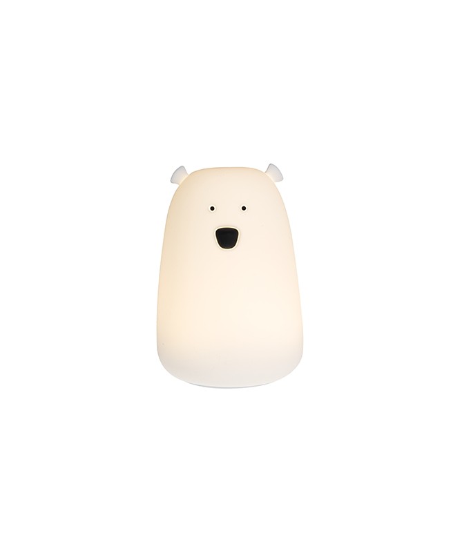 Baleine veilleuse tactile en silicone - Teo Ours blanc