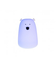 Baleine veilleuse tactile en silicone - Teo Ours blanc