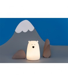 Baleine veilleuse tactile en silicone - Teo Ours blanc