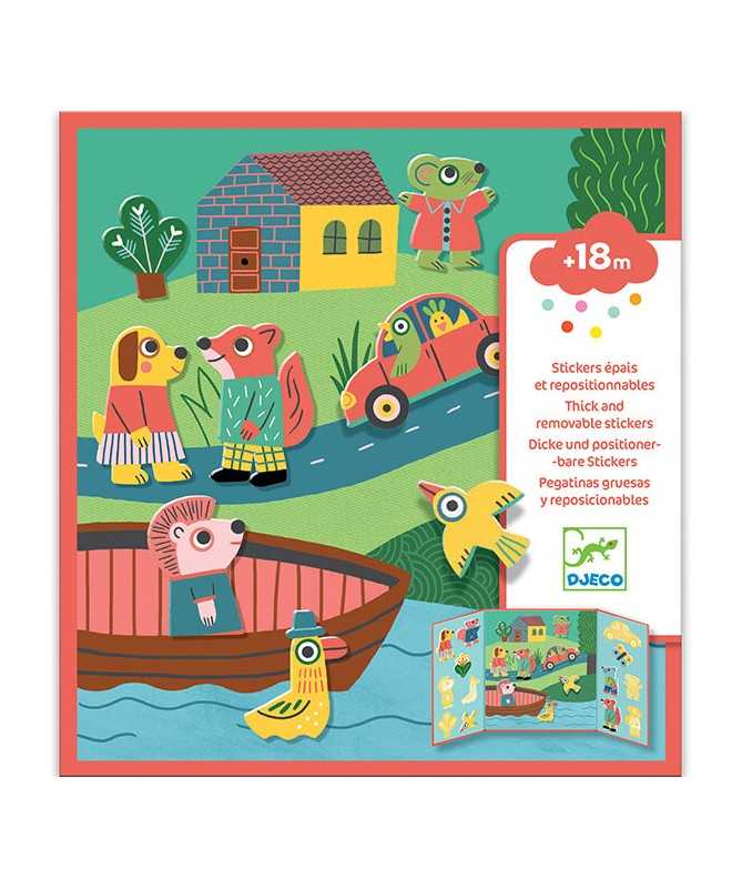 Stickers repositionnables - Les animaux Stickers repositionnables - Les animaux