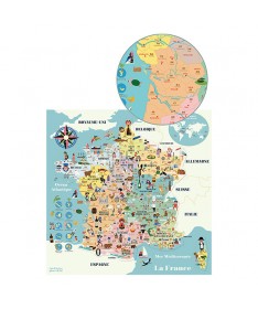 Carte de France magnétique Ingela P.Arrhenius