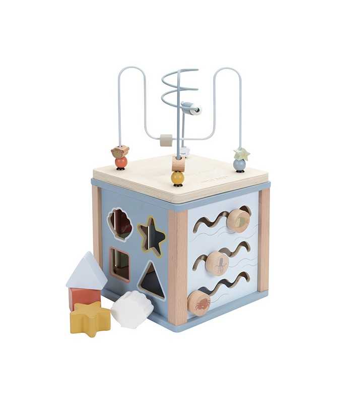 Cube d'activités en bois - Ocean Cube d'activités en bois - Ocean