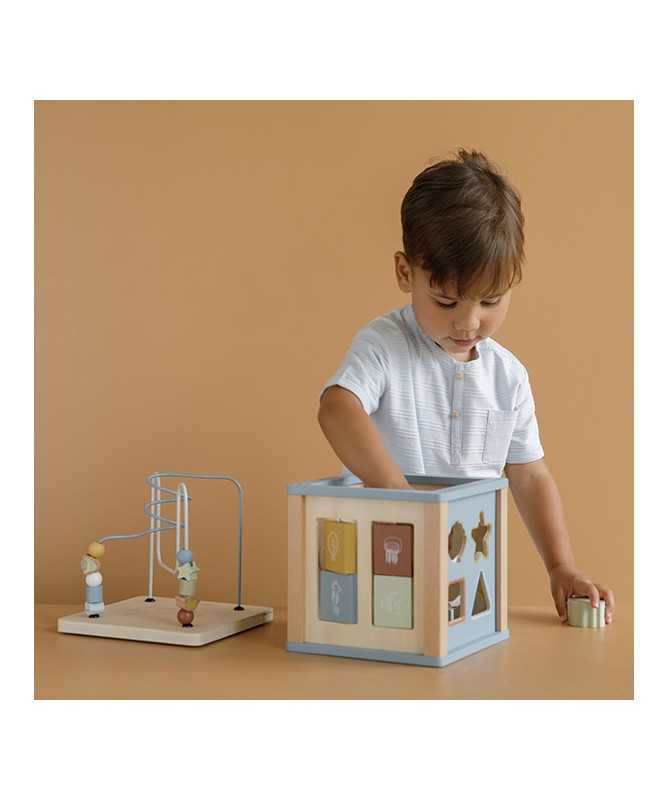 Cube d'activités en bois - Ocean Cube d'activités en bois - Ocean