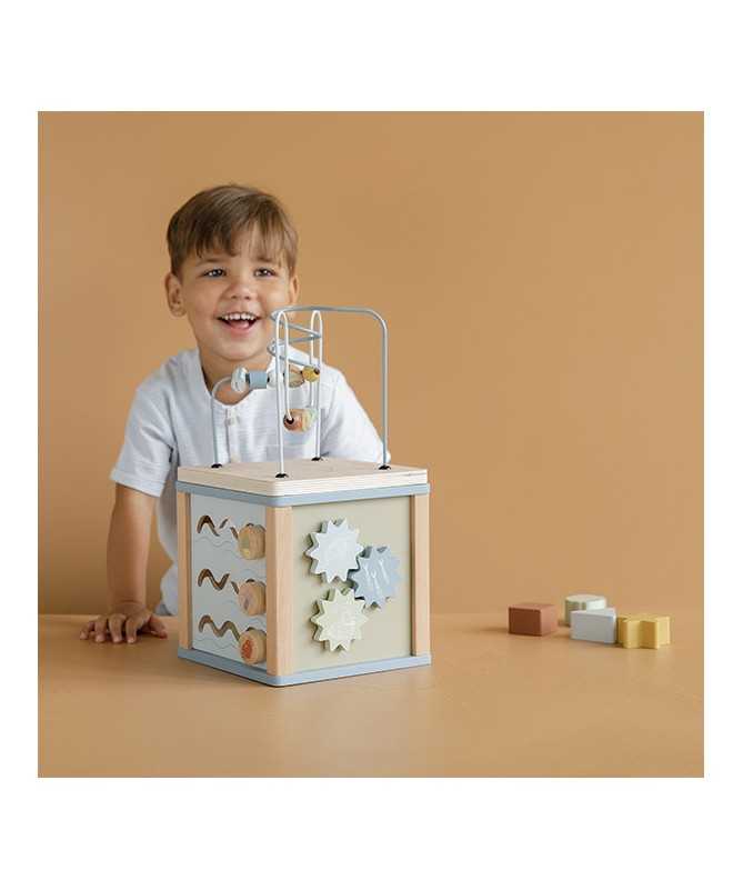 Cube d'activités en bois - Ocean Cube d'activités en bois - Ocean