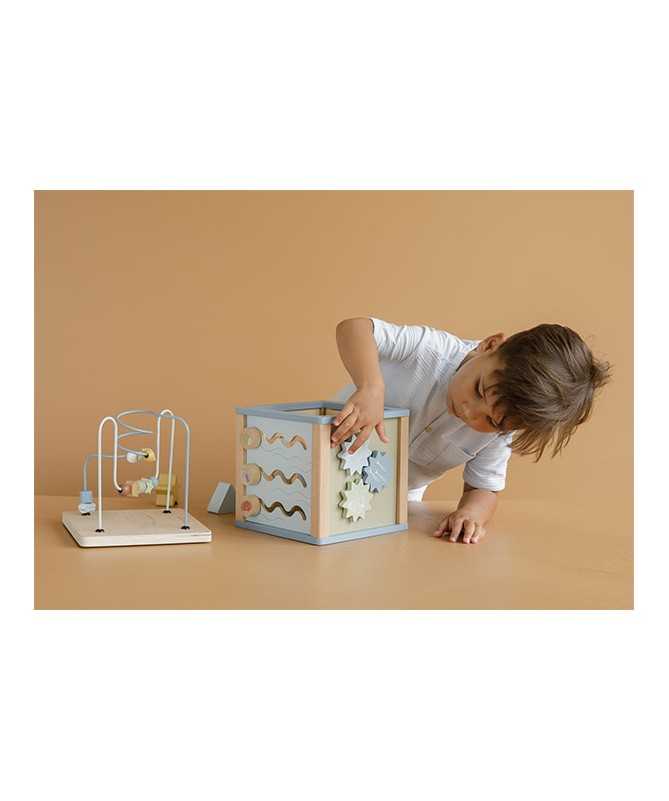 Cube d'activités en bois - Ocean Cube d'activités en bois - Ocean