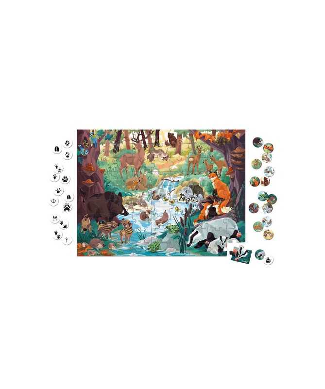 Puzzle cherche et trouve les empreintes - WWF Puzzle cherche et trouve les empreintes - WWF
