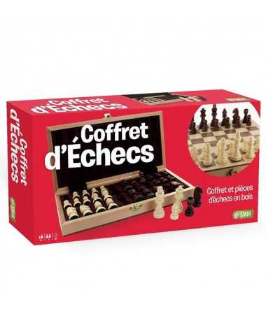 Coffret d'échecs pliant - en Hêtre