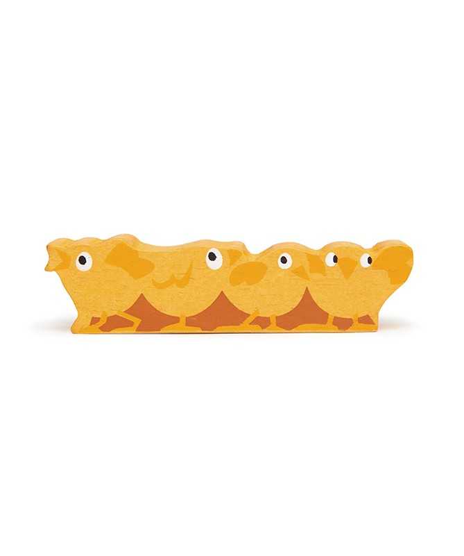 Figurines en bois - Poussins