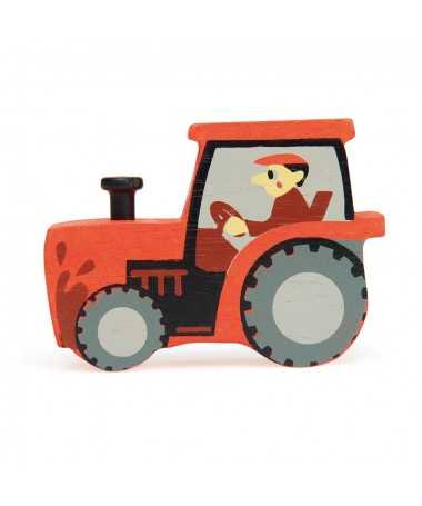 Figurines en bois - Tracteur