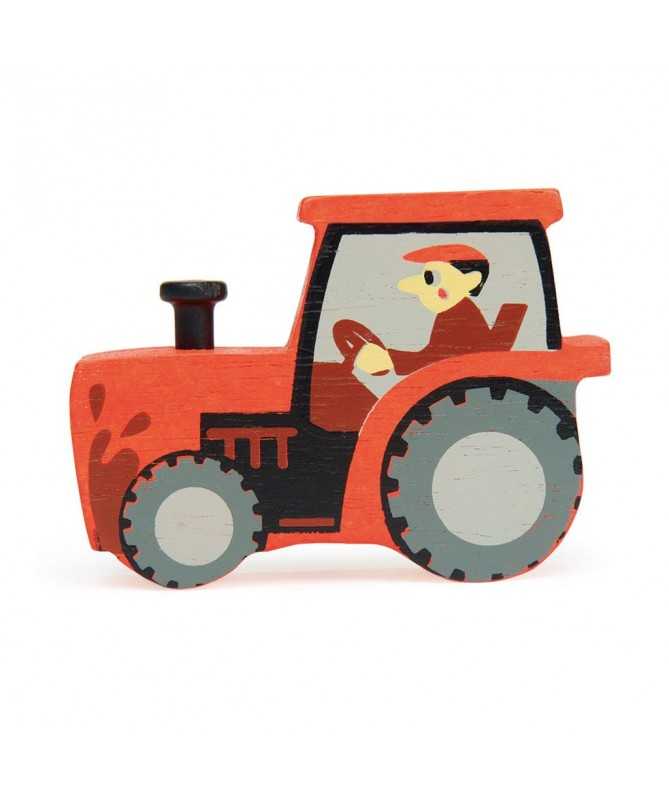 Figurines en bois - Tracteur