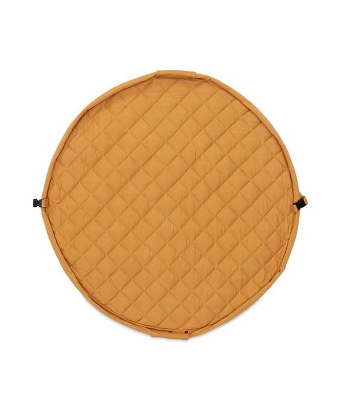 Tapis d'éveil matelassé et sac de jouets - Soft - Coton biologique - Mustard Chai Tea Tapis d'éveil matelassé et sac de jouets - Soft - Coton biologique - Mustard Chai Tea