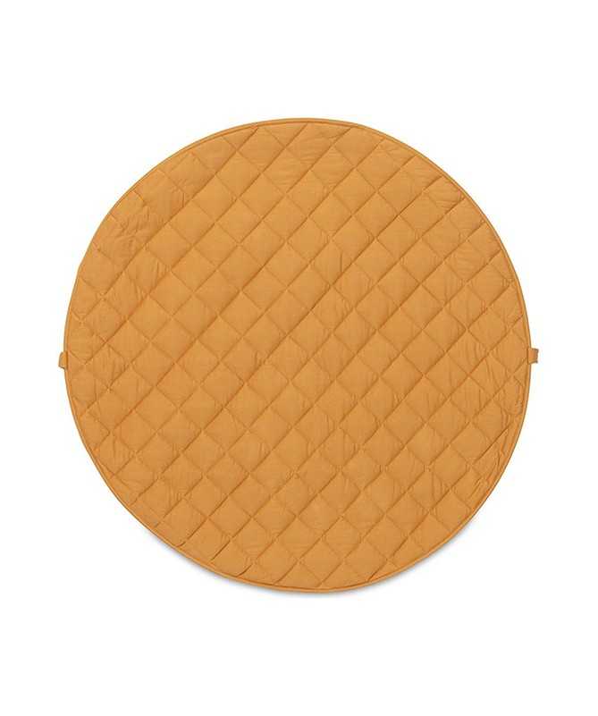 Tapis d'éveil matelassé et sac de jouets - Soft - Coton biologique - Mustard Chai Tea Tapis d'éveil matelassé et sac de jouets - Soft - Coton biologique - Mustard Chai Tea