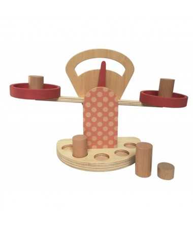 Balance en bois - Accessoire marchande