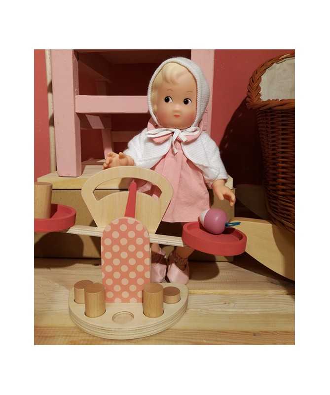 Balance en bois - Accessoire marchande Balance en bois - Accessoire marchande