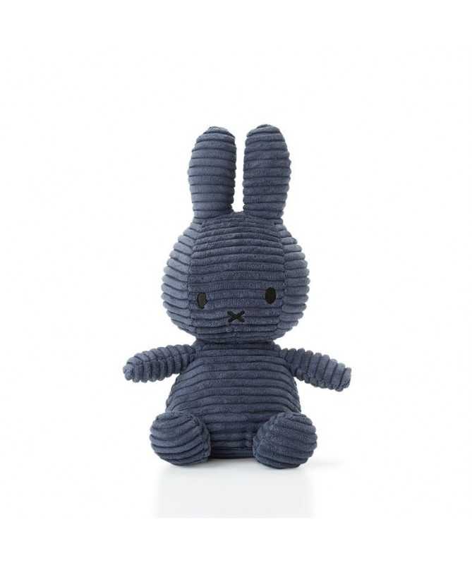 Miffy - Lapin velours cotelé bleu nuit - 33 cm Miffy - Lapin velours cotelé bleu nuit - 33 cm