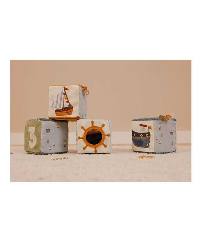 Lot de 4 cubes doux - Sailors Bay Lot de 4 cubes doux - Sailors Bay