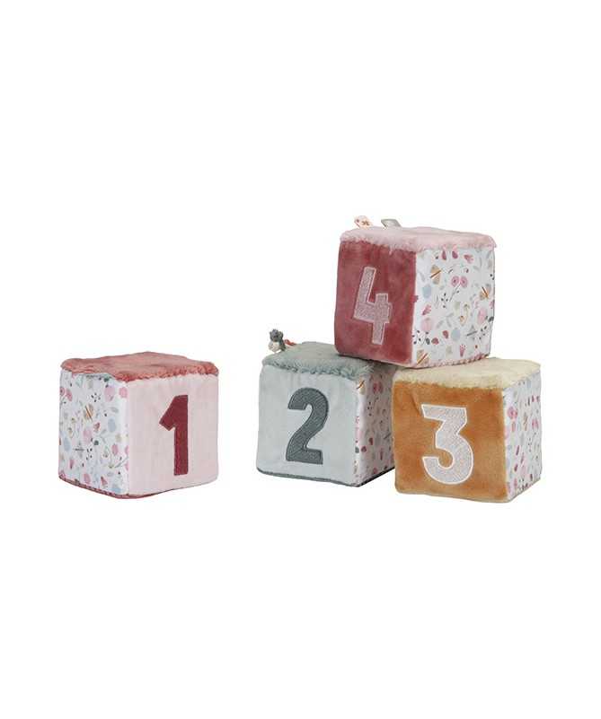 Lot de 4 cubes doux - Flowers & Butterflies Lot de 4 cubes doux - Flowers & Butterflies