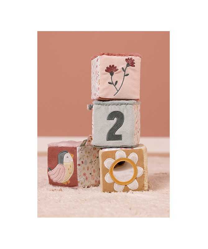Lot de 4 cubes doux - Flowers & Butterflies Lot de 4 cubes doux - Flowers & Butterflies